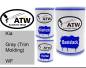 Preview: Kia, Gray (Trim Molding), WF: 500ml Lackdose + 500ml Klarlack + 250ml Härter - Set, von ATW Autoteile West.
